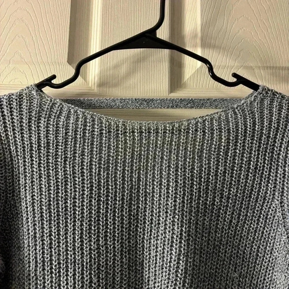 Theory Lalora linen blend sweater in light echo mix - Picture 4 of 7